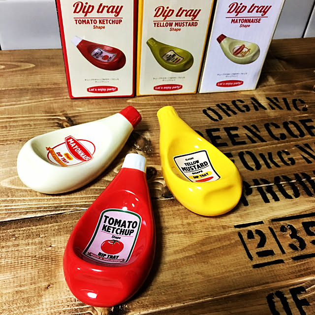 ディップトレイ 調味料入れ Motif ケチャップ マヨネーズ マスタード 陶器 パーティ ホームパーティ 食事会 おうちカフェ ベランダごはん カフェ キッチン雑貨 プレゼント 景品 賞品 インスタ映え ダブルスリーのレビュー クチコミとして参考になる投稿1枚