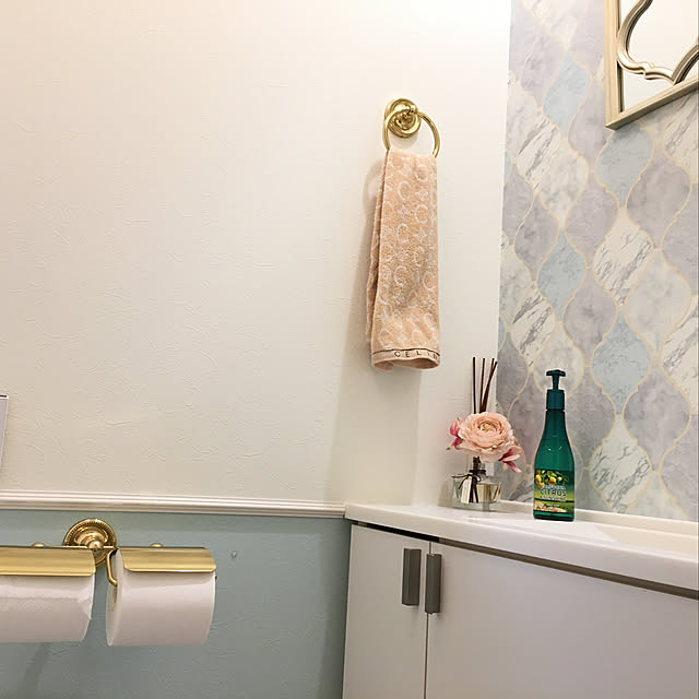 ゴーリキアイランド 640789 おしゃれ 金色 真鍮製 2連 トイレット ゴーリキアイランド 640789 おしゃれ 金色 真鍮製 2連 トイレット