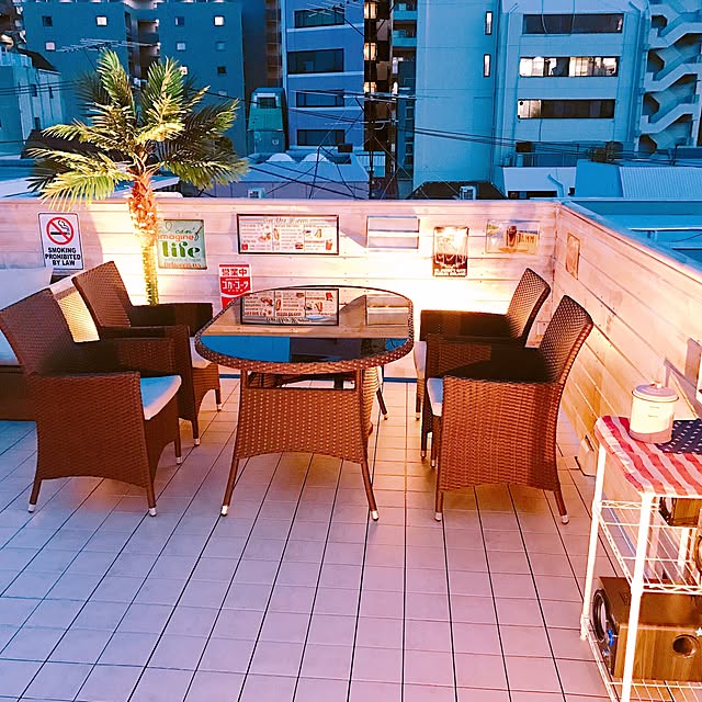 屋外ソファーはIKEA/広さは80ヘーベー/プール/ルーフバルコニー/屋外ソファー/屋上&hellip;などのインテリア実例 20170521