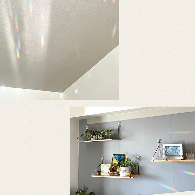 【3個セット】ウォールシェルフ 壁 棚 収納 おしゃれ diy 天然木 アイアン 取り付け 画鋲 かざり棚 壁面収納 壁掛け 神棚 ラック