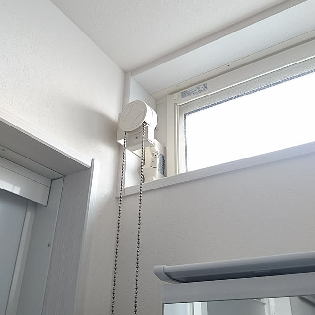バス/トイレ/洗面台/100いいね！ありがとうございます♪/ハイサイドライト/縦滑り窓/チェーンベルトのインテリア実例 201805