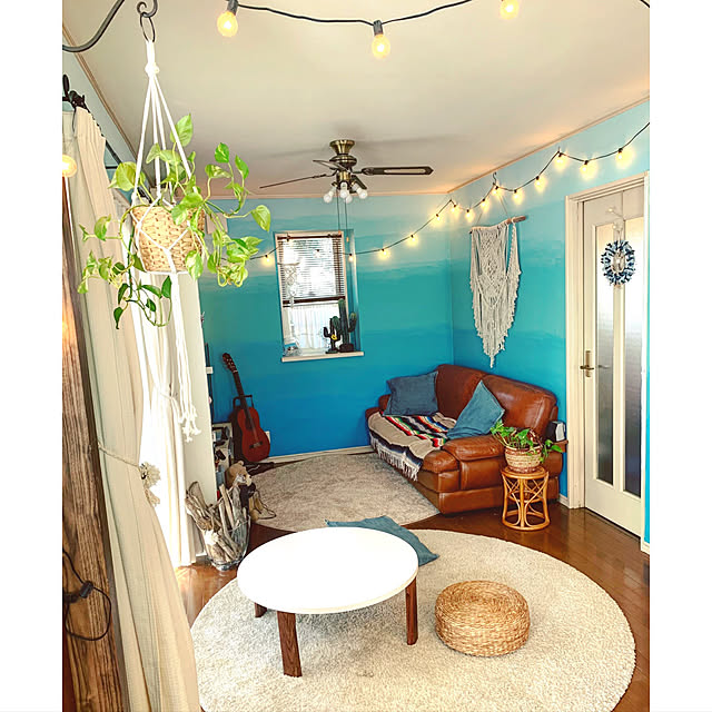 ニトリ アクセント円形ラグ Sシャギーbe 直径180 のレビュー 口コミとして参考になる投稿42枚 Roomclip ルームクリップ