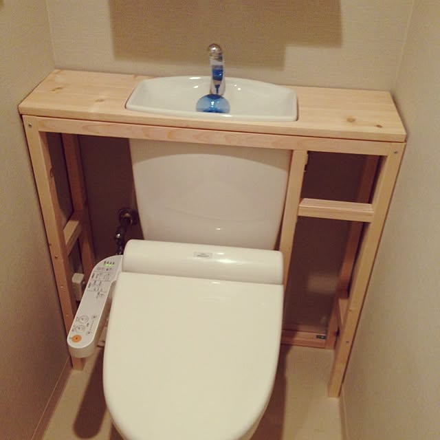 バス/トイレ/DIY/トイレ改造計画/タンクレス DIYのインテリア実例 20140429 173205