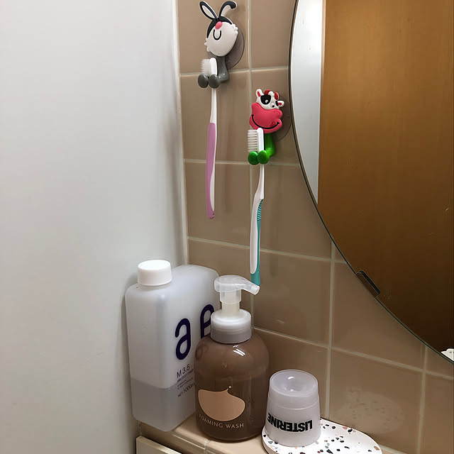 Gardenlightess 歯ブラシホルダー スタンド 雑貨 小物収納 吸盤 壁掛け かわいい アニマル 5個セットのレビュー クチコミとして参考になる投稿2枚 Roomclipショッピング