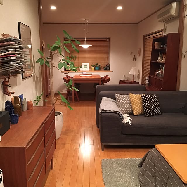部屋全体/北欧/北欧インテリア/ヴィンテージ/北欧ヴィンテージ/北欧家具&hellip;などのインテリア実例 20160117 190850
