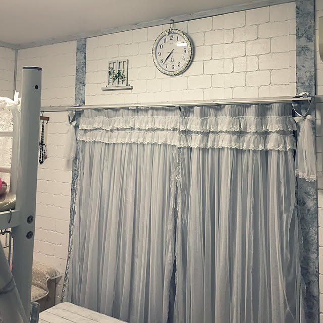 パストラル 姫系 可愛いカーテン レース付き二重カーテン 高級 遮光 2枚入り 全5色5サイズ きれい のレビュー 口コミとして参考になる投稿2枚