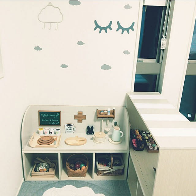 こども部屋 子供部屋 女の子部屋 ままごとキッチン 北欧インテリア などのインテリア実例 22 03 17 23 05 27 Roomclip ルームクリップ