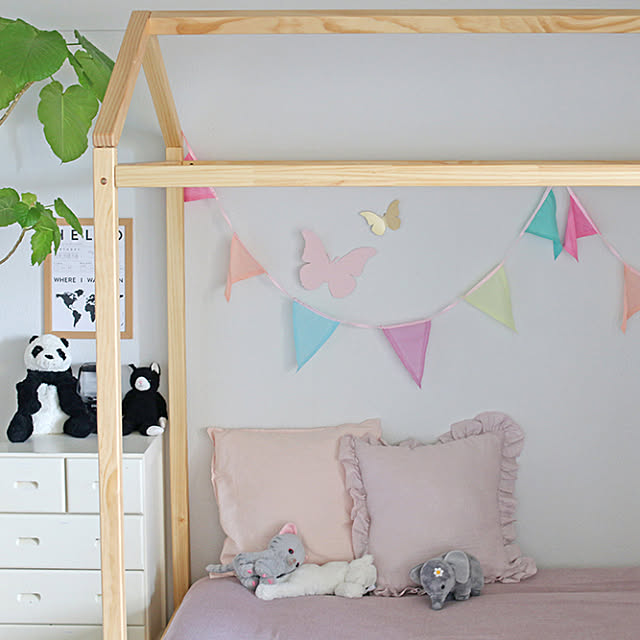 子供部屋 ベッド キッズルーム 海外風インテリア 隠れ家 などのインテリア実例 18 07 08 21 07 14 Roomclip ルームクリップ