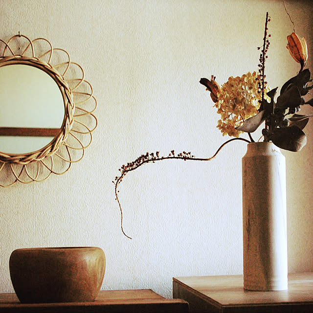 Lサイズ アラログフラワーミラー 壁掛け お洒落 鏡 ディスプレイ プレゼント お花 風水のレビュー クチコミとして参考になる投稿6枚