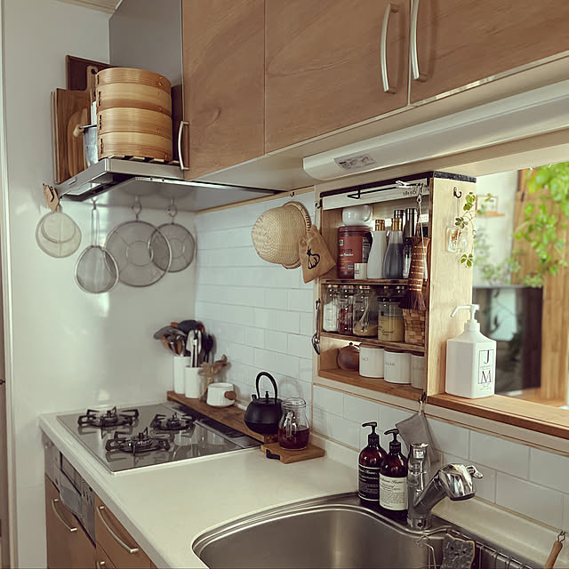 写真付きレビュー タイル タイルシール キッチン シール付き Diyタイル シート カウンター 台所 トイレ 洗面所 水回り 玄関 レンガ 地下鉄 Nyタイル おしゃれ ニューヨーク ブルックリン タイル ピーシーズ サブウェイタイル マンハッタンドーナツ メトロタイル