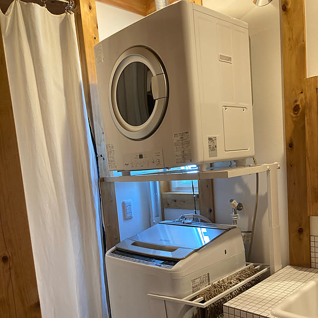 山崎実業 Yamazaki マグネット伸縮洗濯機バスタオルハンガー タワー ホワイト 約w39xd32xh18cm タワー タオル掛け 置き棚 4873のレビュー クチコミとして参考になる投稿22枚 Roomclip ルームクリップ