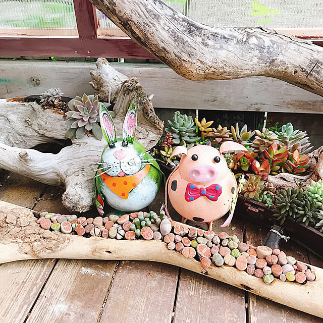 ゆらゆらアニマル 置物 動物 オブジェ おしゃれ かわいい 可愛い 北欧 アンティーク風 玄関 エントランス 店舗用 ディスプレイ用 庭 ガーデン カエル 犬 にわとり ふくろう 豚 鳥 牛 猫 羊 兎のレビュー クチコミとして参考になる投稿12枚 Roomclip ルームクリップ