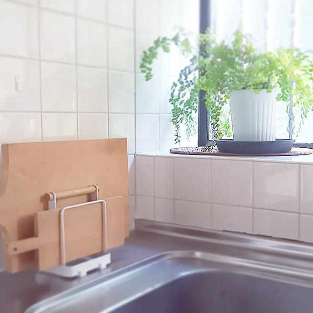 写真付きレビュー 9 1はポイント最大25倍 まな板立て Tosca トスカ まな板スタンド Cutting Board Stand まないた まな板 カッティングボードスタンド おしゃれ キッチン 雑貨 シンプル コンパクト まな板たて まな板収納 キッチン用品 北欧 山崎実業 Yamazaki