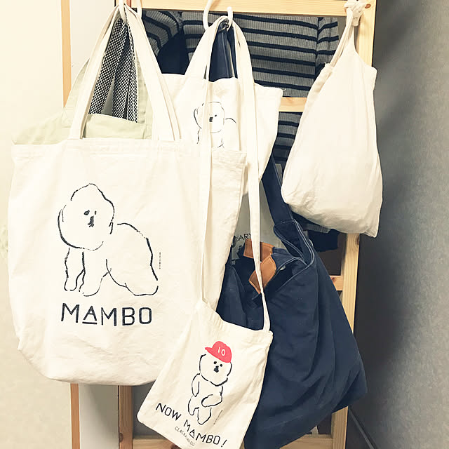 Claska クラスカ Mambo マンボ トートバッグ L キャンバス トート バッグ カバン 鞄 大きめ 旅行 イラスト ビション フリーゼ 塩川いづみ ブランド マンボ 布 レディース ホワイト 白 シンプル おしゃれ 通勤 通学 あす楽対応 のレビュー クチコミとして参考に