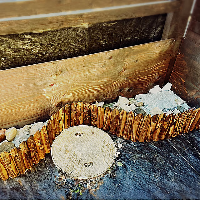 写真付きレビュー 連杭花壇柵 W1 H30cm 花壇 仕切り 囲い 柵 土留め ウッド 木製 連結 ガーデニング 送料無料 の通販商品 口コミ情報 Roomclipショッピング