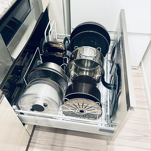 ニトリ 幅54cm ざるボウルフライパンスタンド Zf 540 玄関先迄納品 1年保証 合計金額円以上送料無料対象商品 のレビュー 口コミとして参考になる投稿10枚 Roomclip ルームクリップ