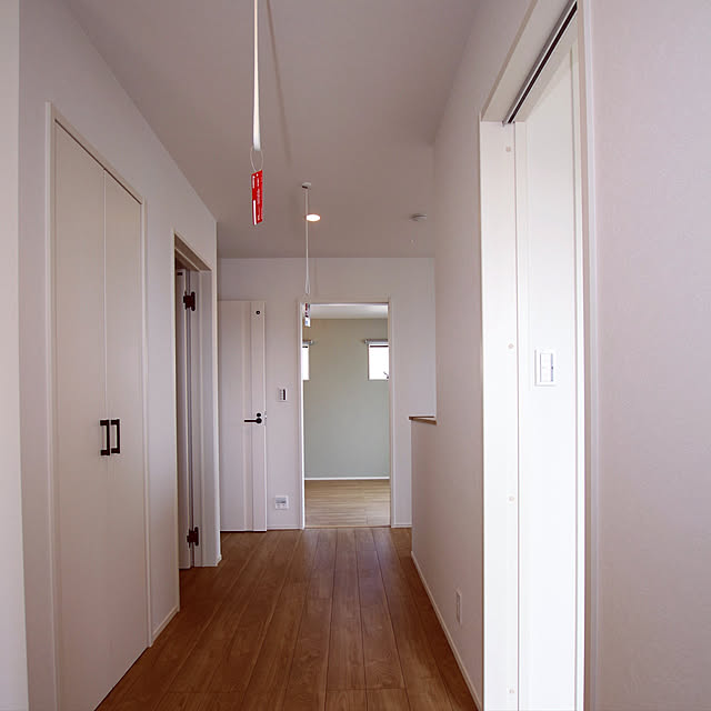 部屋全体/新築一戸建て/廊下/ナスタ エアーフープ/部屋干し/アクセントクロスのインテリア実例 20180903 031737