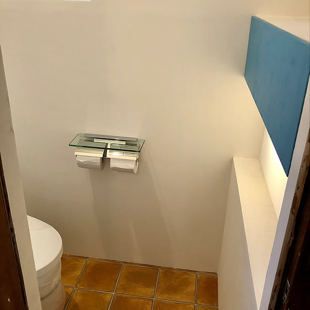 Kawajun カワジュン ペーパーホルダー Sc 27m Xc ガラス棚付ダブルペーパーホルダー 紙巻器