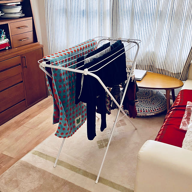 写真付きレビュー Ikea イケア 物干しラック 室内 屋外用 ホワイト 白 A Jall イェルの通販商品 口コミ情報 Roomclipショッピング