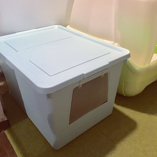 写真付きレビュー Ikea イケア 収納ボックス ふた付き ライトブルー 青 38x51x30cm Z Sockerbit ソッケルビートの通販商品 口コミ情報 Roomclipショッピング