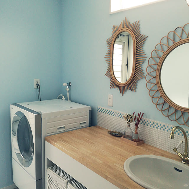 ミラー 太陽 鏡 壁掛け アジアン家具 ヨーロピアン 北欧 ルームミラー ラタン 籐 木製 おしゃれ 雑貨 バリ ナチュラル 太陽型 Qme Ct17のレビュー クチコミとして参考になる投稿5枚 Roomclip ルームクリップ