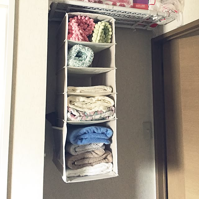 ニトリ 吊り収納５段 ブラウニー のレビュー 口コミとして参考になる投稿3枚 Roomclip ルームクリップ