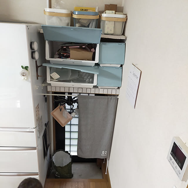 ニトリ 幅30x奥行40x高さ22cm フラップ式扉収納カバコ スリムs クリア のレビュー 口コミとして参考になる投稿12枚 Roomclip ルームクリップ