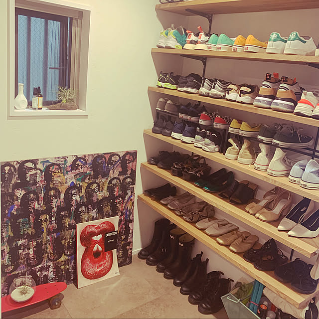 山崎実業 伸縮シューズラック ライン 1段 通販 Roomclipショッピング