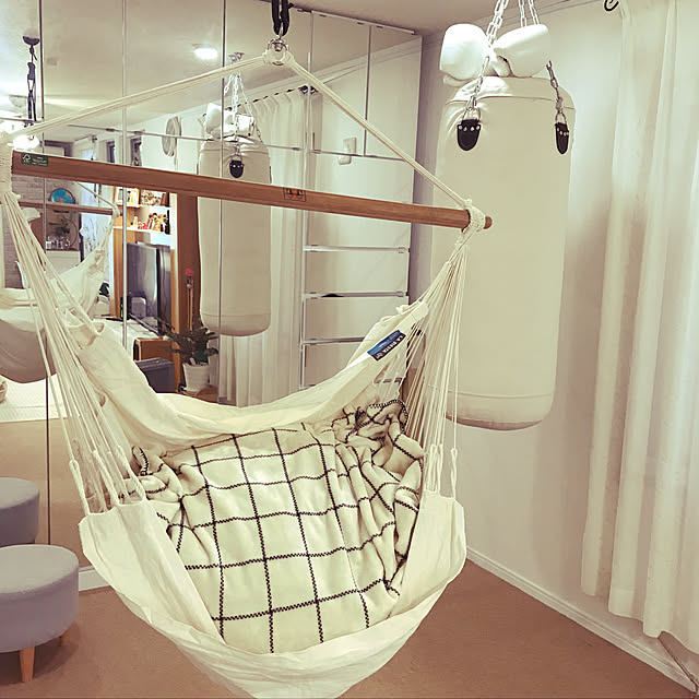 ハンモックチェア取り付け用セット ロープ長さ3m 取り付け用器具 当店限定品 La Siesta 正規品 製品保証付 ハンモック チェアー ハンギングチェア 設置 ロープ 3メートル 取り付け 室内 金具 Ur C3のレビュー クチコミとして参考になる投稿1枚