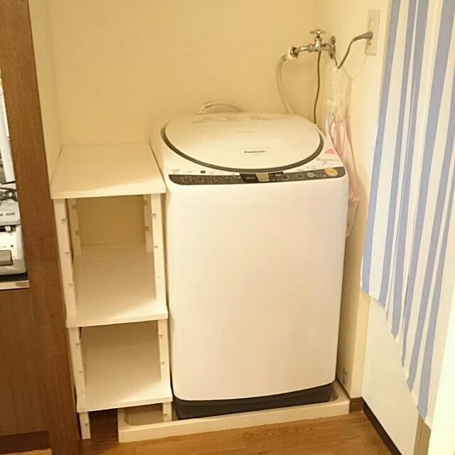 洗濯機周り/レクポスト/棚/一人暮らし/賃貸&hellip;などのインテリア実例 20160621 215522 ｜ RoomClip