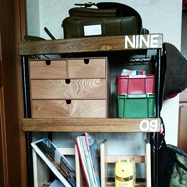 棚/DIY/スチールラック/ランドセルラック/すのこ&hellip;などのインテリア実例 20150416 200639