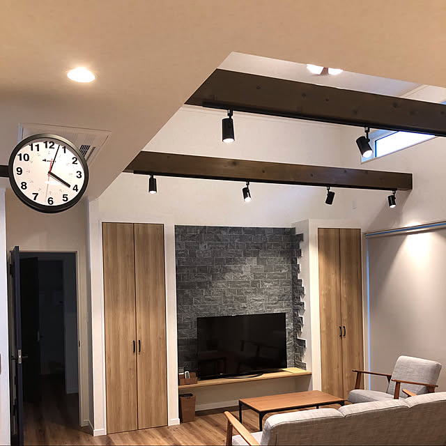 写真付きレビュー 正規品 送料無料 Bigサイズ ダブルフェイスウォールクロック Double Faces Wall Clock 時計 壁掛け 壁掛け時計 両面時計 壁設置 天井 インテリア 大きい 路地 雑貨 新居 店舗備品 什器 ダルトン Dulton S429 S429bkd S429iv S429sv Bonox