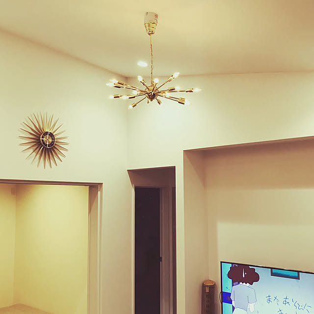 新品 SPUTNIK LAMP スプートニクランプ 18灯 BRASS 照明 アメリカ 60’s ミッドセンチュリー インテリア LAMP