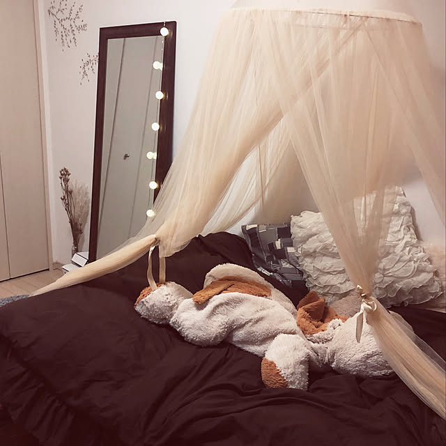 Wyf Home 蚊帳 天蓋 オシャレ カーテン モスキートカーテン 虫除け 可愛い円形蚊帳 ロマンチック お姫様 気分 吊り下げタイプ 取り付け簡単 収納便利 部屋飾り 子供部屋カーテン ピンク のレビュー クチコミとして参考になる投稿1枚 Roomclip Item