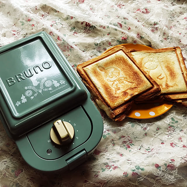 イデアインターナショナル ホットサンドメーカー 15レシピ無料配布中 レシピ本のおまけ特典 Bruno ブルーノ ホットサンドメーカー シングル ムーミン 単品 Boe050 Bgr 調理器具 おしゃれ サンドイッチ かわいい 食パン Moominのレビュー 口コミとして参考になる
