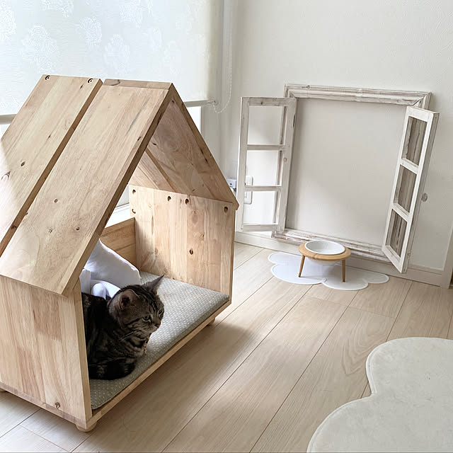 ペットハウス ペット用品 室内 犬 猫 小屋 犬小屋 小型犬 ベッド クッション付 かわいい おしゃれ ナチュラル ペット用 送料無料 Rabsia Pet House Cushion Rabsia ラブシア 259 のレビュー クチコミとして参考になる投稿12枚