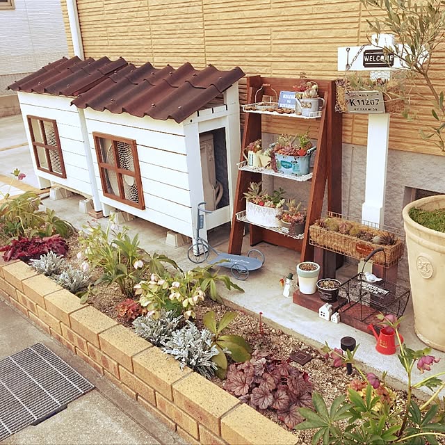 写真付きレビュー 三輪車 ポット インテリア プランター アイアン寄せ植え ガーデニング ガーデン 雑貨 アンティーク 花遊び ブルー ガーデンスケーター L の通販商品 口コミ情報 Roomclipショッピング