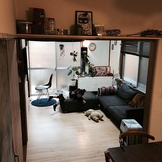 部屋全体/ビカクシダ/植物/壁掛けテレビ/DIY&hellip;などのインテリア実例 20140402 100930 ｜ RoomClip