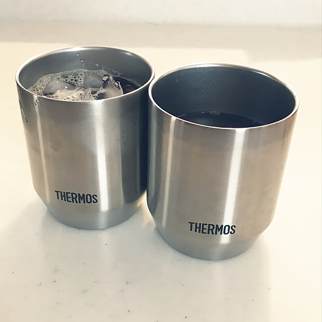 タンブラー サーモス Thermos 真空断熱カップ 360ml ステンレス 2個入り コップ マグ カップ ステンレス製 保温 保冷 ステンレスタンブラー 真空断熱2重構造 結露しにくい 保冷保温 おしゃれ のレビュー クチコミとして参考になる投稿1枚