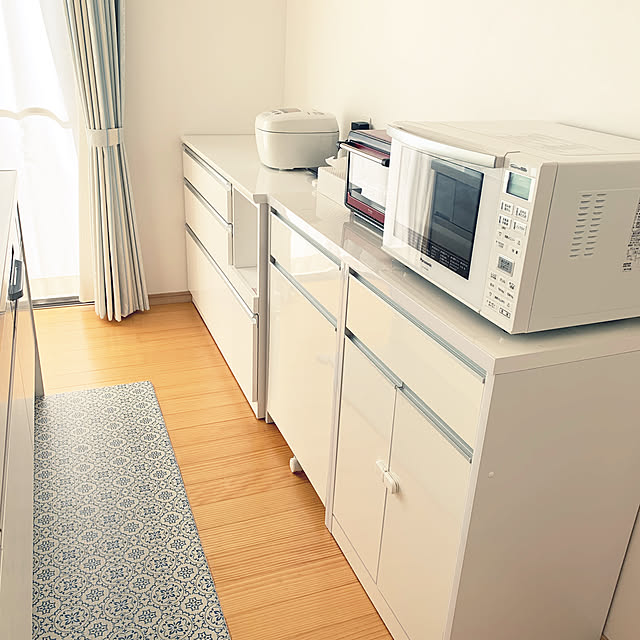 中華のおせち贈り物 キッチンカウンター レジューム 120-2QL-R WH