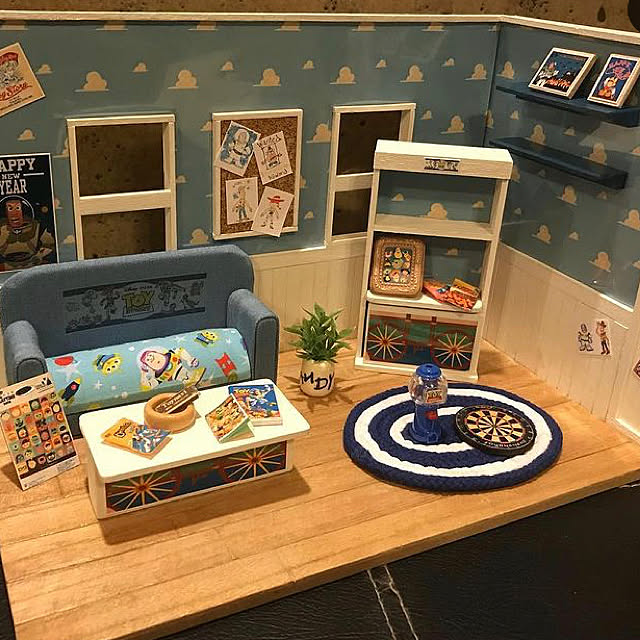 ディズニー ミニチュア トイストーリー ドールハウス 雑貨 などのインテリア実例 21 05 23 13 21 04 Roomclip ルームクリップ