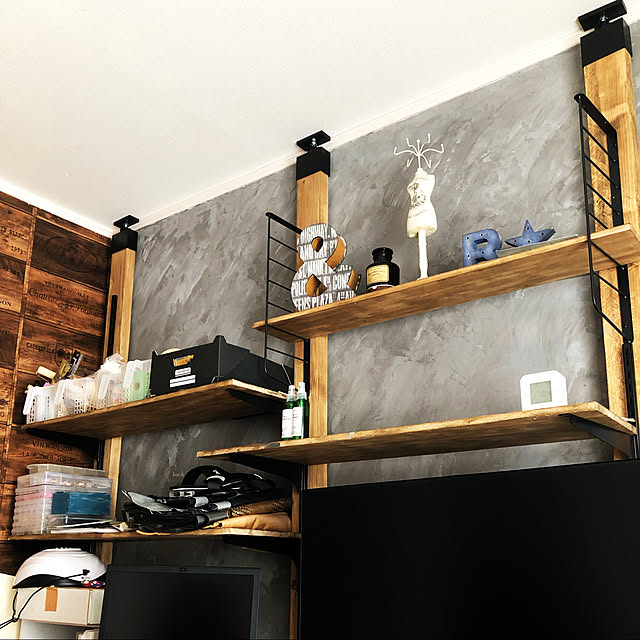 写真付きレビュー ラブリコ 壁シェルフ A Diyパーツセット Labrico 棚 ディスプレイ 見せる収納 ウオール ラック 玄関 リビング 廊下 おしゃれ 北欧 Diy 初心者 賃貸 模様替え 韓国 インテリアの通販商品 口コミ情報 Roomclipショッピング