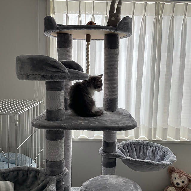 キャットタワー SLIMOA 猫タワー 猫 キャット タワー猫用品 据え置き 