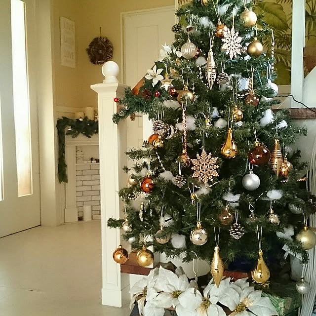 Entrance/クリスマス/DIY/壁紙屋本舗/海外のインテリアに憧れる/カメラマーク消し&hellip;などのインテリア実例 201611