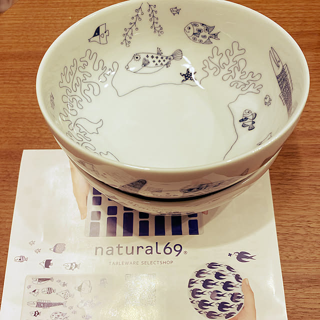 Natural69 Cocomarine 小丼 波佐見焼 食器 和食器 魚 日本製 鉢 ボウル 北欧 陶器 おしゃれ 可愛い ナチュラル69 陶器のレビュー クチコミとして参考になる投稿1枚