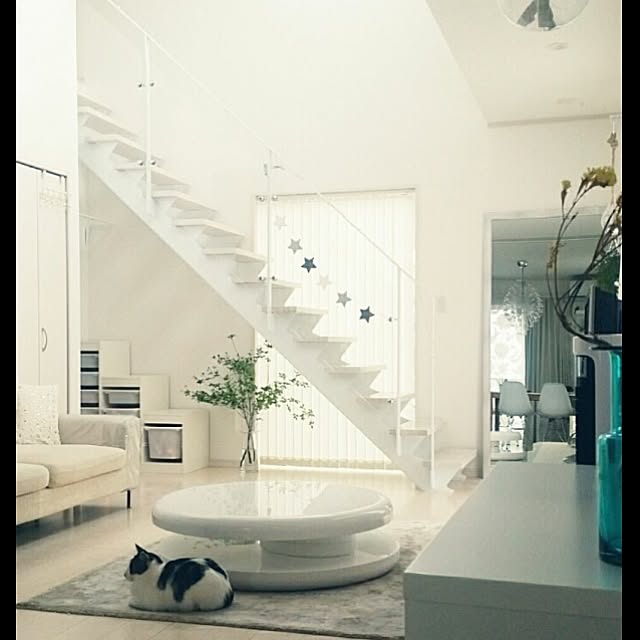 シースルー階段 おしゃれ アイリスオーヤマ ホワイト デコラティブ などのインテリア実例 16 11 24 19 01 05 Roomclip ルームクリップ