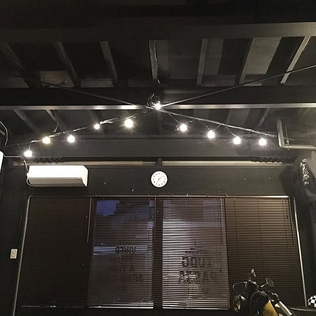 壁 天井 照明 カフェ風 一人暮らし ガレージハウス などのインテリア実例 18 05 31 01 34 30 Roomclip ルームクリップ