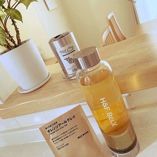 ガラスタンブラー M 550mlボトルカバー プレゼント セット 大容量 ガラス クリア 透明 水筒 オシャレ H F Belx エイチアンドエフ ベルクスのレビュー クチコミとして参考になる投稿3枚 Roomclip ルームクリップ