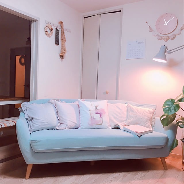 ニトリ 3人用布張りソファ カルム Bl のレビュー 口コミとして参考になる投稿118枚 Roomclip ルームクリップ