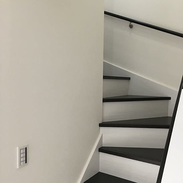 リビング 新築戸建 リビングイン階段 モノトーンのインテリア実例 18 04 07 05 00 Roomclip ルームクリップ